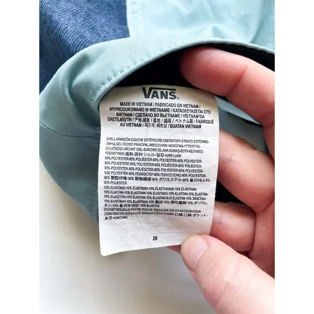 Vans Colorblock Board Shorts Swim Trunks Size 29
